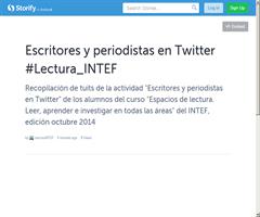 Escritores y periodistas en Twitter #Lectura_INTEF