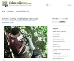 El mobile learning (el ejemplo de Blackboard)