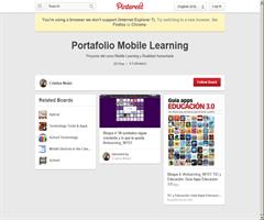 Portafolio en Pinterest de Mobile Learning y Realidad Aumentada de Cristina Niubó