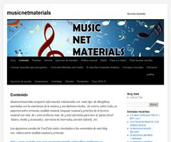 Musicnetmaterials - Blog con materiales educativos específicos para estudio profesional de la música