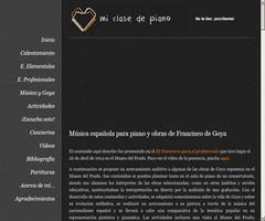 Música española para piano y cuadros de Francisco de Goya