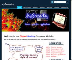MyGeometry una web para la "flipped classroon"  de geometria en secundaria.