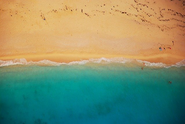Fotografía de una playa